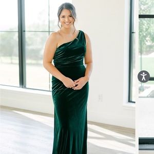 Emerald Revelry Moira bridesmaid dress, size 2